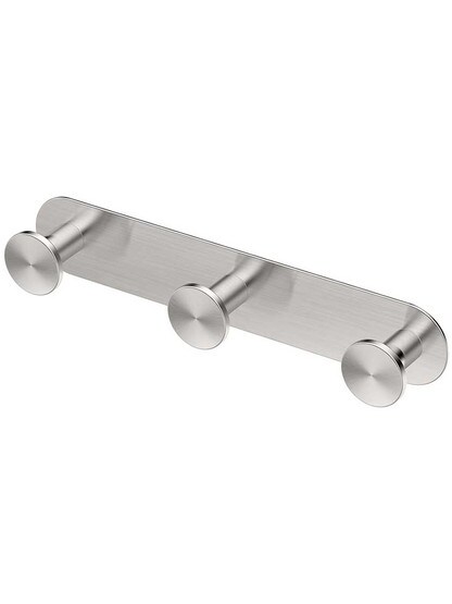 Glam Triple Bath Hook in Satin Nickel.
